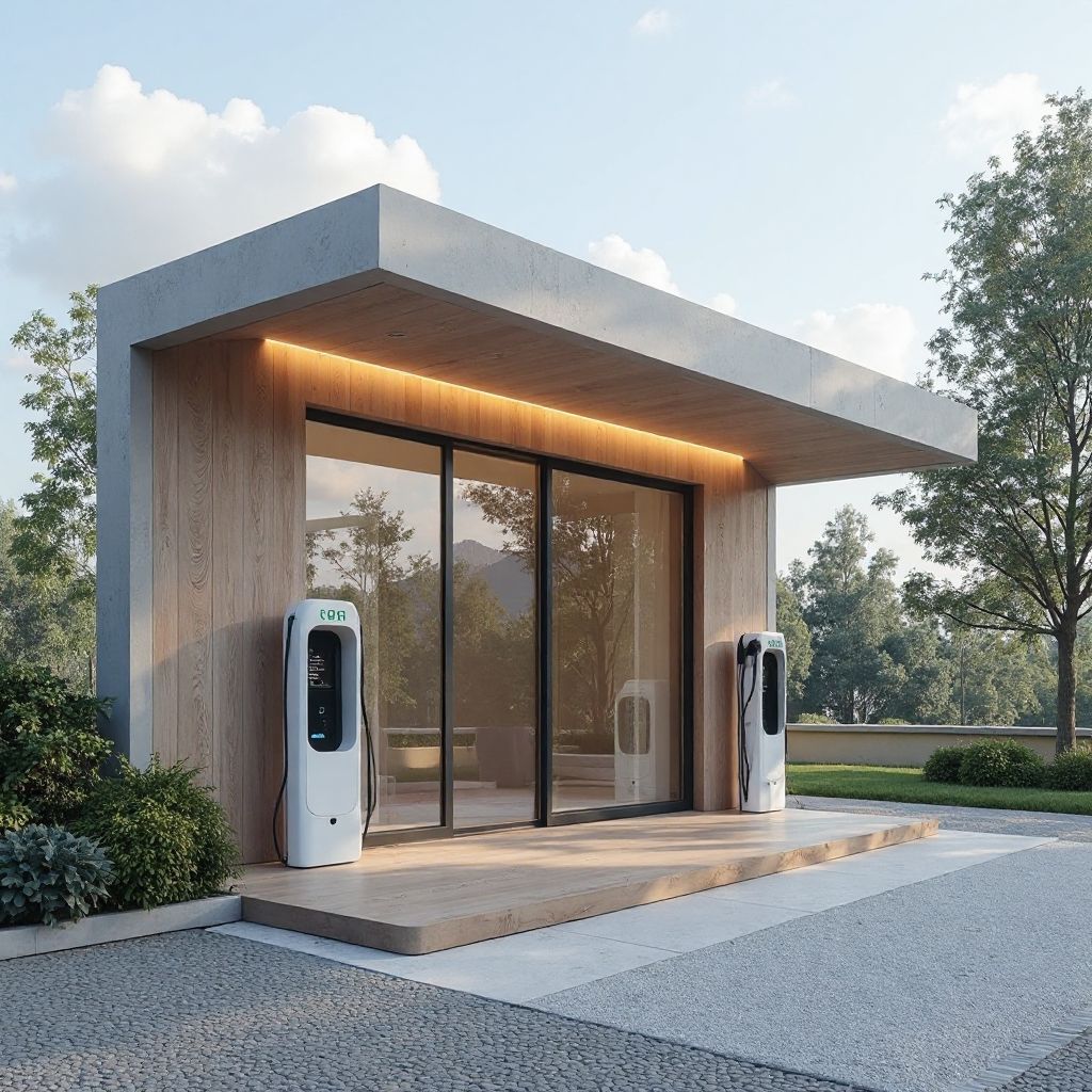 Diseño moderno estación de carga