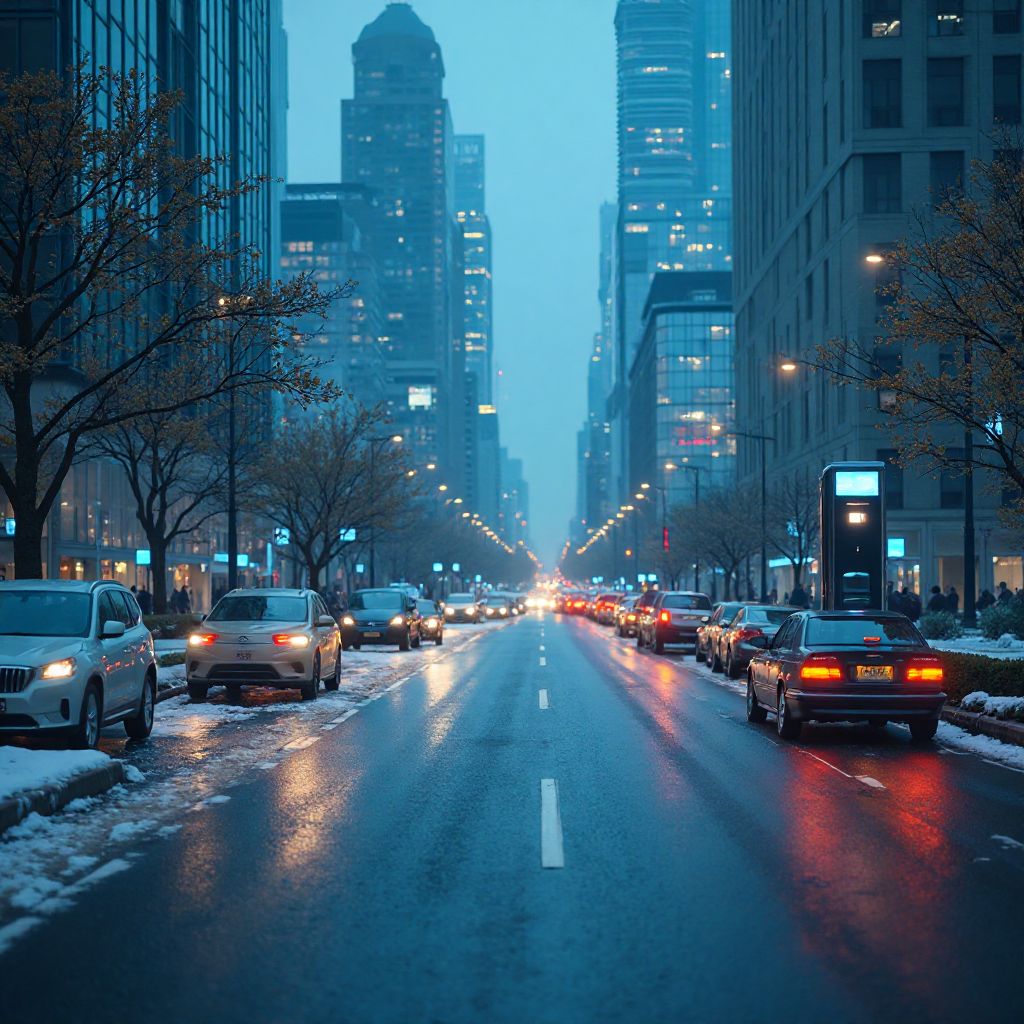 Red de carga inteligente ciudad